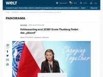 Bild zum Artikel: Kohleausstieg erst 2038? Greta Thunberg findet das „absurd“