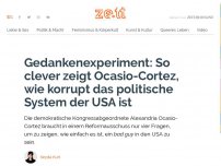 Bild zum Artikel: Gedankenexperiment: So clever zeigt Ocasio-Cortez, wie korrupt das politische System der USA ist