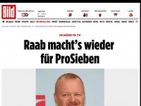 Bild zum Artikel: Neue Show im März - Raab macht’s wieder für ProSieben