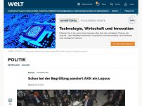 Bild zum Artikel: Schon bei der Begrüßung passiert AKK ein Lapsus