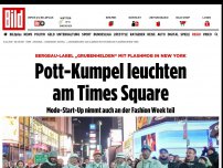 Bild zum Artikel: „Grubenhelden“ in New York - Pott-Kumpel leuchten am Times Square