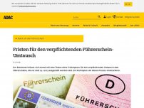 Bild zum Artikel: Fristen für den Führerschein-Umtausch | ADAC