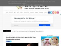 Bild zum Artikel: Obwohl er täglich 6 Stunden E-Sport treibt: Mann nimmt einfach nicht ab