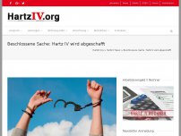 Bild zum Artikel: Beschlossene Sache: Hartz IV wird abgeschafft