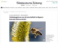 Bild zum Artikel: 'Rettet die Bienen': Volksbegehren zur Artenvielfalt hat Ziel erreicht