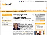 Bild zum Artikel: Diabetesgesellschaft verlässt Klöckners Beratergremium für freiwillige Zuckerreduktion