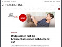 Bild zum Artikel: Betriebsrente: Und plötzlich hält die Krankenkasse noch mal die Hand auf