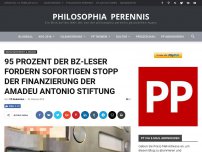 Bild zum Artikel: 95 Prozent der BZ-Leser fordern sofortigen Stopp der Finanzierung der Amadeu Antonio Stiftung