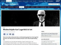 Bild zum Artikel: Medienberichte: Modeschöpfer Karl Lagerfeld ist tot