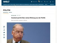 Bild zum Artikel: Gauland spricht über seinen Rückzug aus der Politik