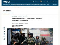 Bild zum Artikel: Maduros Venezuela - für manche Linke noch aufrechter Sozialismus