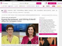 Bild zum Artikel: Kramp-Karrenbauer und Göring-Eckardt offen für Schwarz-Grün