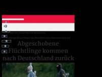 Bild zum Artikel: Abgeschobene Flüchtlinge kommen nach Deutschland zurück