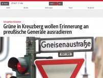 Bild zum Artikel: Grüne in Kreuzberg wollen Erinnerung an preußische Geschichte ausradieren