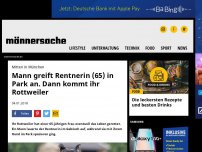 Bild zum Artikel: Mann greift Rentnerin (65) in Park an. Dann kommt ihr Rottweiler