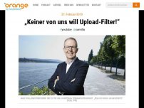 Bild zum Artikel: „Keiner von uns will Upload-Filter!“