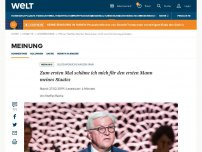 Bild zum Artikel: Zum ersten Mal schäme ich mich für den ersten Mann meines Staates