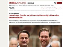 Bild zum Artikel: Bei Gipfel in Ägypten: Luxemburgs Premier spricht vor Arabischer Liga über seine Homosexualität