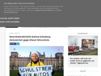 Bild zum Artikel: Neue Kinderaktivistin Andrea Scheuberg demonstriert gegen Diesel-Fahrverbote