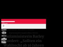 Bild zum Artikel: Justizministerin Barley fordert: „Sollten ein Wahlrecht ab 16 Jahren einführen'