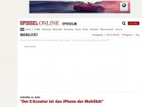 Bild zum Artikel: Tretroller vs. Auto: 'Der E-Scooter ist das iPhone der Mobilität'