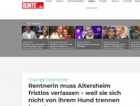 Bild zum Artikel: Rentnerin muss Altersheim fristlos verlassen – weil sie sich nicht von ihrem Hund trennen konnte