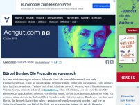 Bild zum Artikel: Bärbel Bohley: Die Frau, die es voraussah