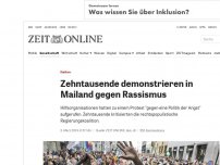 Bild zum Artikel: Italien: Zehntausende demonstrieren in Mailand gegen Rassismus