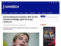 Bild zum Artikel: Grüne Katharina Schulze: Wie ich die Umwelt schädige, geht Euch gar nichts an