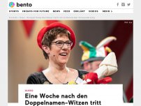 Bild zum Artikel: Eine Woche nach den Doppelnamen-Witzen tritt Kramp-Karrenbauer auf – und macht sich über Intersexuelle lustig