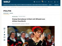 Bild zum Artikel: Kramp-Karrenbauer irritiert mit Witzelei zum dritten Geschlecht