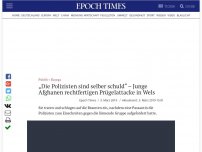 Bild zum Artikel: „Die Polizisten sind selber schuld“ – Junge Afghanen rechtfertigen Prügelattacke in Wels