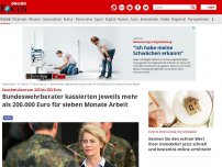 Bild zum Artikel: Stundensätze von 223 bis 252 Euro - Bundeswehrberater kassierten jeweils mehr als 200.000 Euro für sieben Monate Arbeit