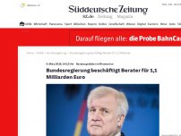 Bild zum Artikel: Beratergehälter in Ministerien: Bundesregierung beschäftigt Berater für 1,1 Milliarden Euro