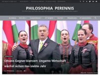 Bild zum Artikel: Orbáns Gegner blamiert: Ungarns Wirtschaft wächst schon das siebte Jahr