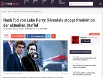 Bild zum Artikel: Nach Tod von Luke Perry: Riverdale stoppt Produktion der aktuellen Staffel