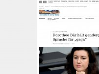 Bild zum Artikel: CSU-Politikerin Dorothee Bär hält gendergerechte Sprache für „gaga“