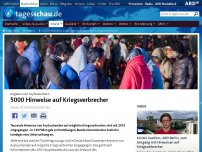 Bild zum Artikel: Kriegsverbrecher unter Flüchtlingen: Hinweise nicht bearbeitet