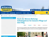 Bild zum Artikel: Nach der Bienen-Rettung: Volksbegehren für bessere Pflege auf dem Weg