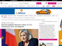 Bild zum Artikel: Umfrage: Rechtsradikale könnten Sitze im EU-Parlament fast verdoppeln