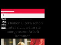 Bild zum Artikel: Das haben Eltern schon hinter sich, wenn sie morgens zur Arbeit kommen