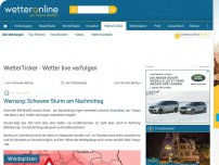 Bild zum Artikel: Warnung: Schwerer Sturm am Nachmittag