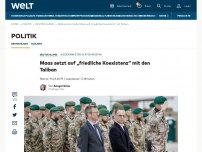 Bild zum Artikel: Maas setzt auf „friedliche Koexistenz“ mit den Taliban