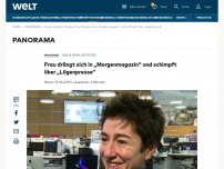 Bild zum Artikel: Frau drängt sich in „Morgenmagazin“ und schimpft über „Lügenpresse“