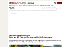 Bild zum Artikel: Angriff auf Moscheen: 40 Tote bei Terroranschlag in Neuseeland