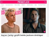Bild zum Artikel: Aaron Carter ist wütend & greift Jackson-Ankläger verbal an