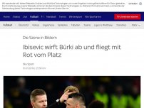 Bild zum Artikel: Ibisevic wirft Bürki ab und fliegt mit Rot vom Platz