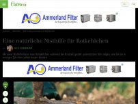 Bild zum Artikel: Eine natürliche Nisthilfe für Rotkehlchen