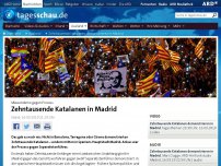 Bild zum Artikel: Zehntausende Katalanen demonstrieren in Madrid