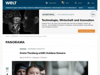 Bild zum Artikel: Greta Thunberg erhält Goldene Kamera